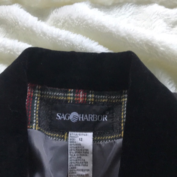 Sag Harbor Red Plaid Oversized Blazer - Picture 3 of 10